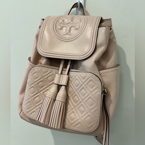 Tory Burch Handbags - Tory Burch Fleming Backpack in Blush Pink, Quilted Leather with Adjustable Strap